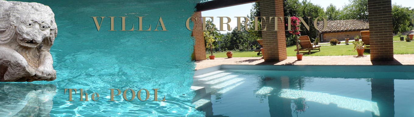 Tenuta Cerretino villa con piscina Montefortino