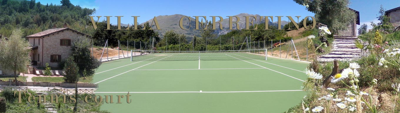 Tenuta Cerretino villa con piscina Montefortino