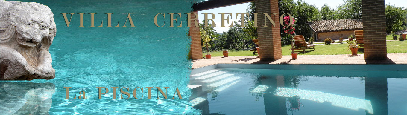 Tenuta Cerretino villa con piscina Montefortino
